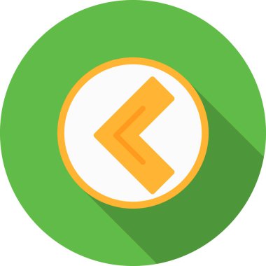 ok yönü simgesi rozet biçiminde