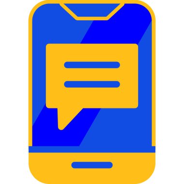 Sohbet mesajı. Basit resimleme