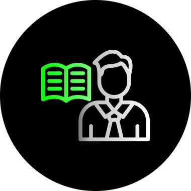 kitap simgesi vektör illüstrasyonu