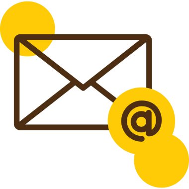 e-posta mektup simgesi, vektör çizim