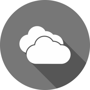 Bulut simgesi vektör illüstrasyonu