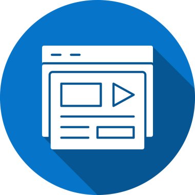 Web tasarım ikonu vektör illüstrasyonu