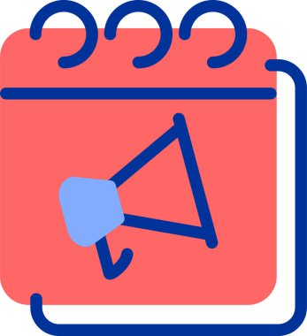 Takvim. Web simgesi basit illüstrasyon