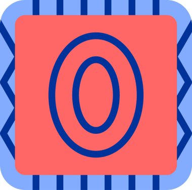 Amerikan bayrağı simgesi, filedoutline stilinde