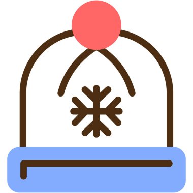 kış buz ikonu, basit vektör illüstrasyonu