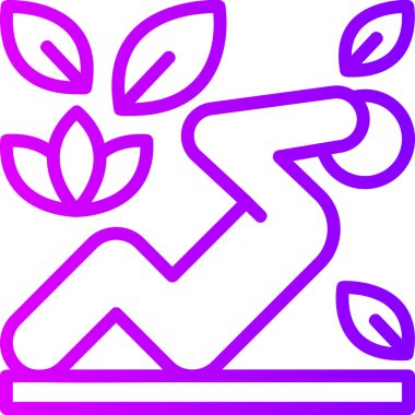 Bitki. Web simgesi basit illüstrasyon