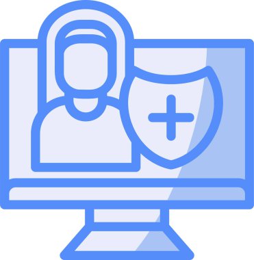 İnternet güvenlik simgesi basit illüstrasyon