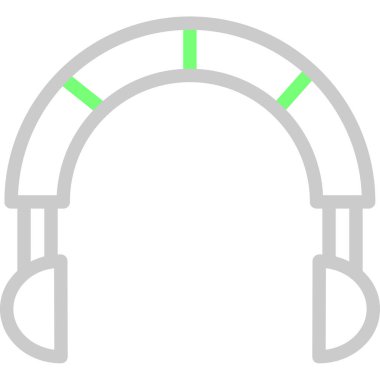 Kulaklıklar Düz Vektör Simgesi