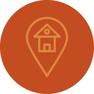 konum simgesi vektör illüstrasyonu