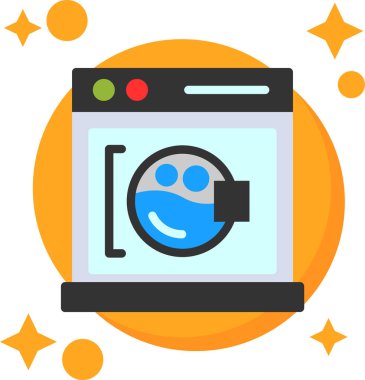 kamera simgesi vektör illüstrasyonu