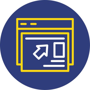 vektör lcd simgesi illüstrasyonu