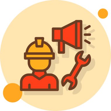 İnşa simgesi vektör illüstrasyonu