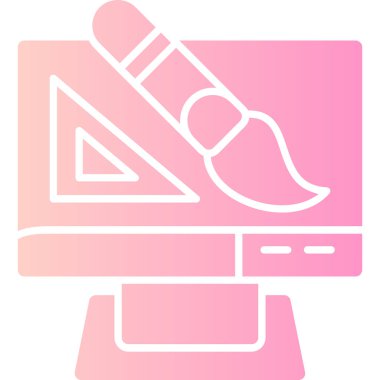 dizüstü bilgisayar simgesi, vektör illüstrasyonu