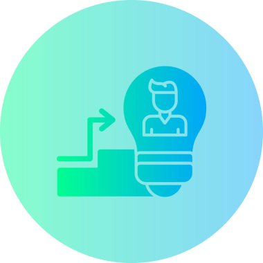 Bir fikrim var. Web simgesi basit illüstrasyon