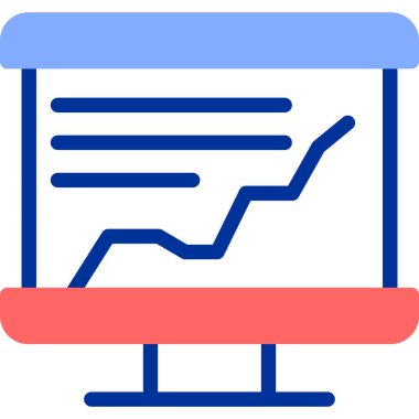 analitik grafik simgesi, vektör illüstrasyonu basit tasarım