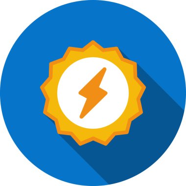 Güneş vektör simgesi. Çizim. ağ ve tasarım için