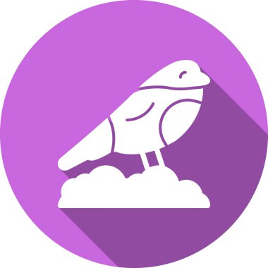 Kuş. Web simgesi basit illüstrasyon