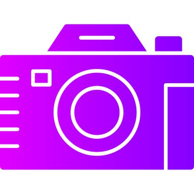 Kamera. Web simgesi basit illüstrasyon