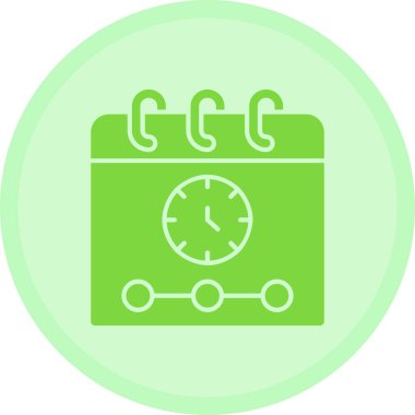 Saat web simgesi, basit vektör illüstrasyonu