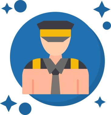 polis rozeti vektör simgesi