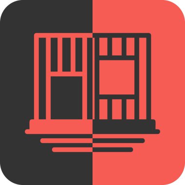 bina simgesi, vektör illüstrasyonu