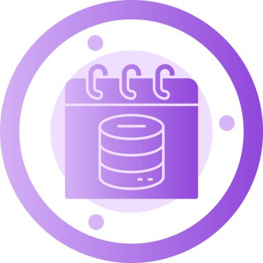 veritabanı. Web simgesi basit tasarım