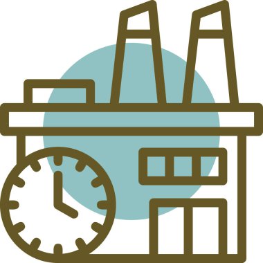 Saat. Web simgesi basit illüstrasyon