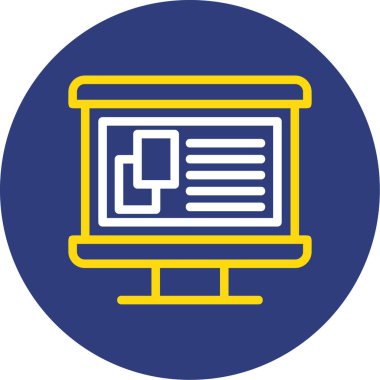 Bilgisayar. Web simgesi basit illüstrasyon