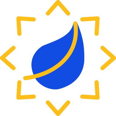 Yaprak simgesinin vektör illüstrasyonu