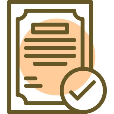 Vektör belgesi Simge illüstrasyonu