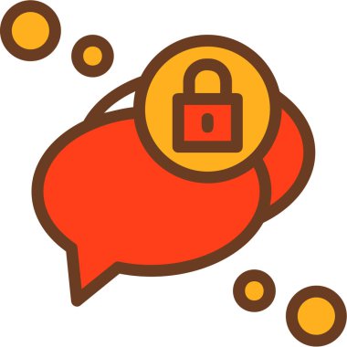 Sohbet simgesi vektör illüstrasyonu