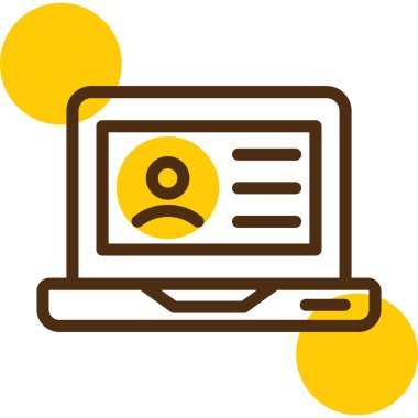 bir ileti içeren bilgisayar