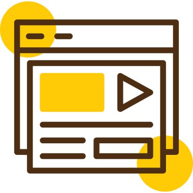 tarayıcı web sayfası simgesi, vektör illüstrasyonu