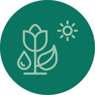 Benzersiz Yaprak Vektör Satırı Simgesi