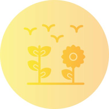 Bir ağaç simgesinin vektör illüstrasyonu