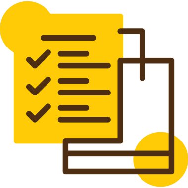 Belge. Web simgesi basit illüstrasyon