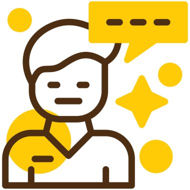 Sohbet simgesi vektör illüstrasyonu