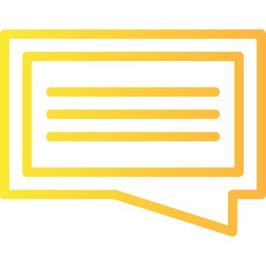 konuşma balonu mesaj işareti simgesi vektör illüstrasyon tasarımı