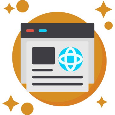 İnternet simgesi vektör illüstrasyonu