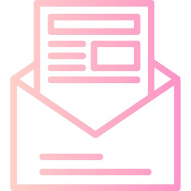 e-posta mektup simgesi ana hat biçiminde