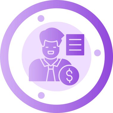 Dolar. Web simgesi basit illüstrasyon