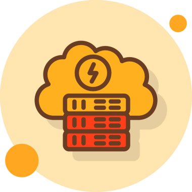 bulut sunucu veri simgesi