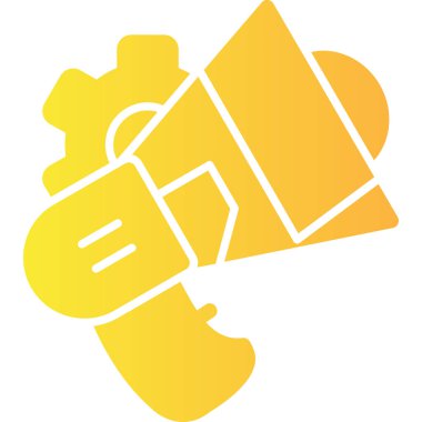 megafon ikonu. Web için basit hoparlör vektör simgeleri çizimi