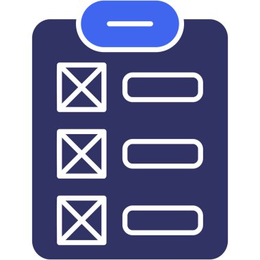 listeleme web simgesi basit illüstrasyon