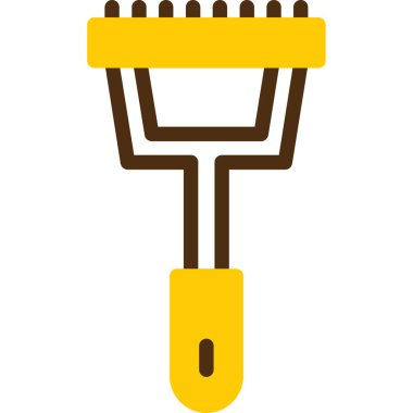 bahçe tırmığı simgesi, basit tasarım