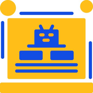 Banka finans simgesi düz biçimli