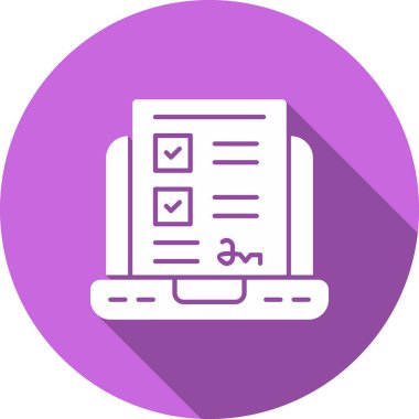 kontrol listesi simgesi uzun - gölge biçimi