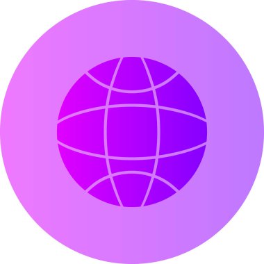 Toprak küresi ikonu. Basit resimleme