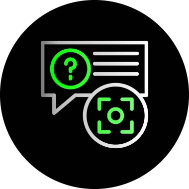 Sohbet simgesinin vektör illüstrasyonu