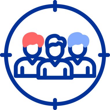 grup insanlarının grup simgesi - ana hatlar biçimi